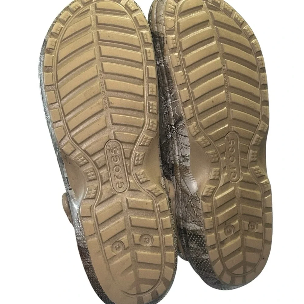 Crocs Classic Lined Realtree Edge Camo Clogs Fuzzy Insulated Men's Size 13